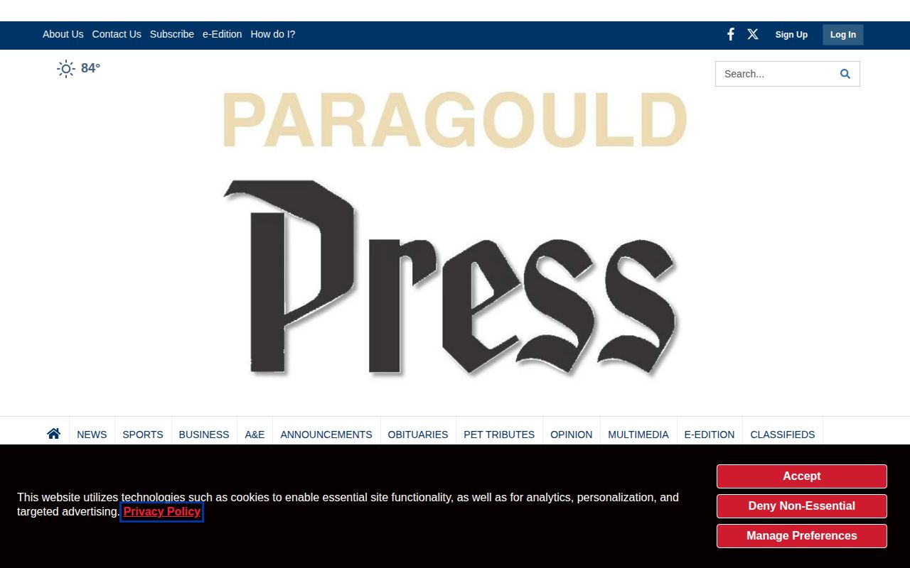 Paragould Daily Press local news website